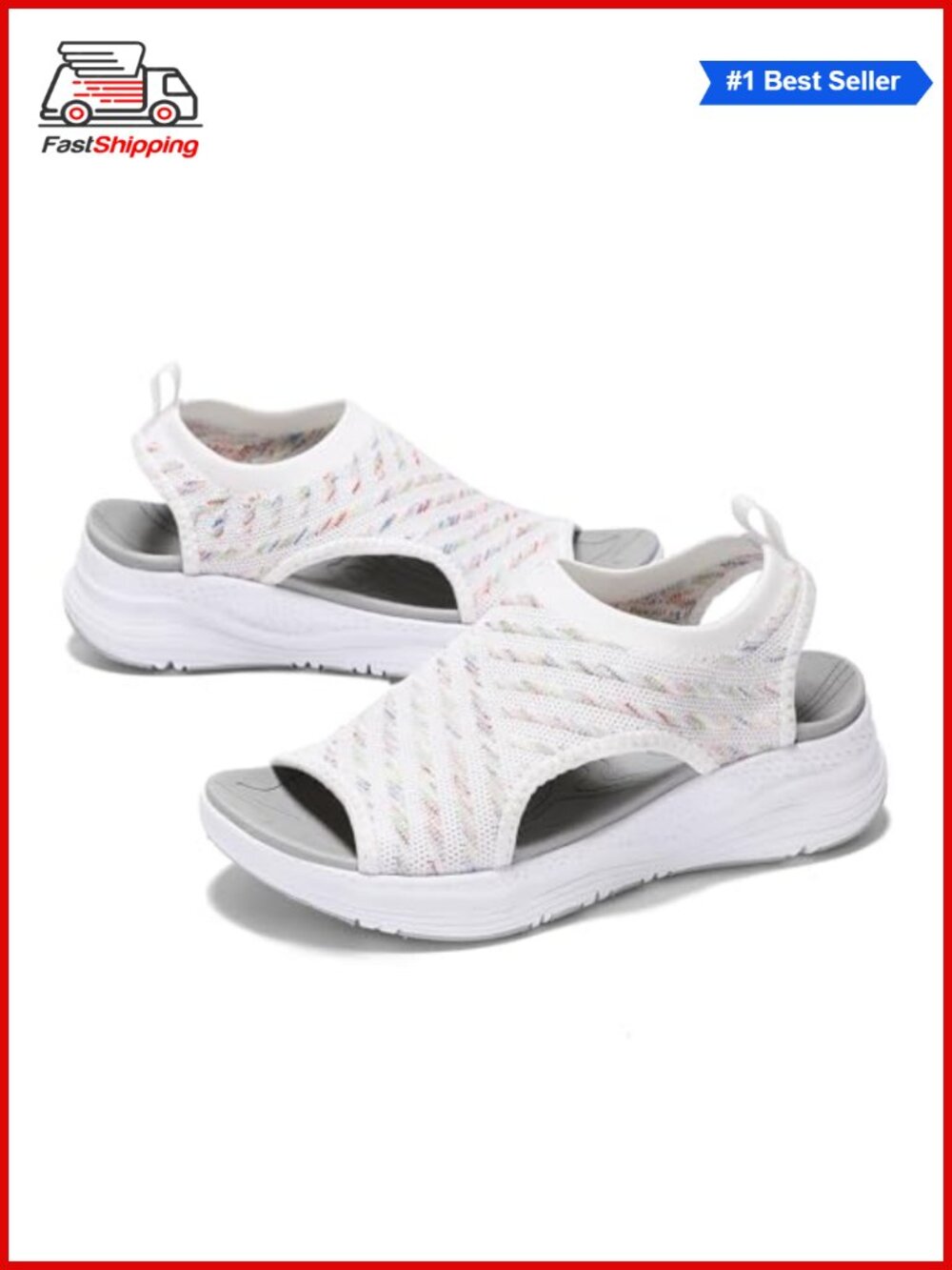 Womens Orthopedic Sandals Arch Support Slip On Athletic Sport Walking Shoes